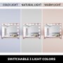 Led Glam Hollywood Dressing Table Mirror Vanity Lighted Cosmetic Dimmable Bulb