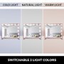 Hollywood Mirror With Lights Dressing Vanity Makeup Table Bright 14 Led Bulbs