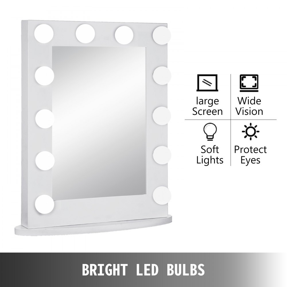 Large Hollywood Makeup Vanity Mirror With 14 Bulbs Dimmer Stage Beauty Mirror