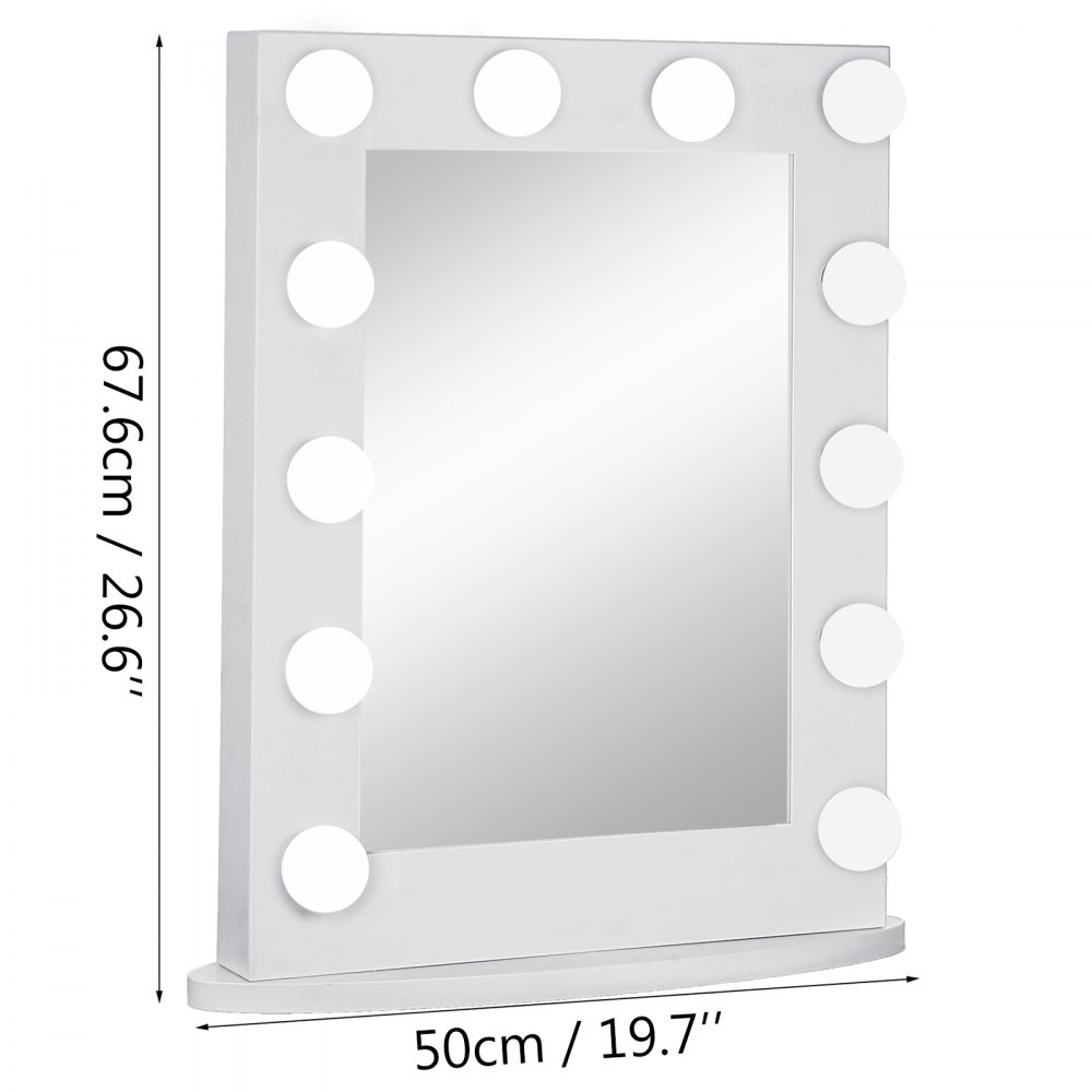 Large Hollywood Makeup Vanity Mirror With 14 Bulbs Dimmer Stage Beauty Mirror