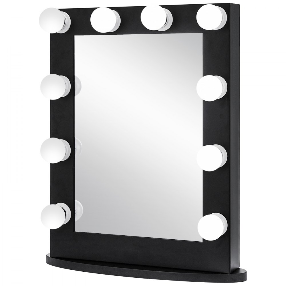 Large Hollywood Makeup Mirror Vanity Lighted 12 Led Bulbs Tabletop Or Wall
