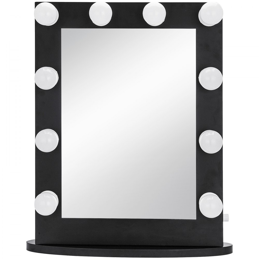 Large Hollywood Makeup Mirror Vanity Lighted 12 Led Bulbs Tabletop Or Wall