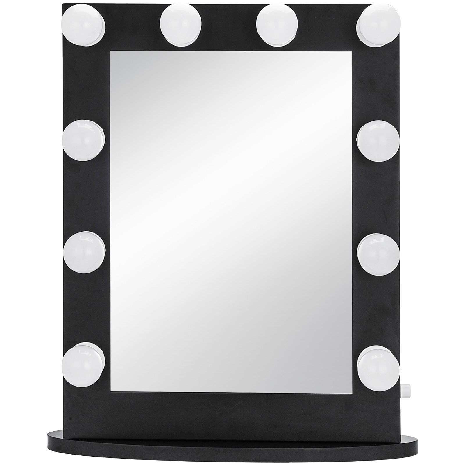 Large Hollywood Makeup Mirror Vanity Lighted 12 Led Bulbs Tabletop Or Wall