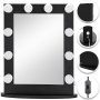 Large Hollywood 12 Led Bulb Vanity Mirror Dressing Table Mirror Makeup Mirror