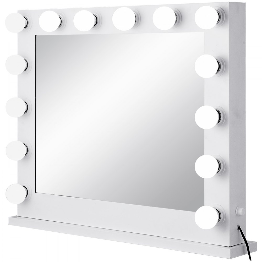 Hollywood Makeup Vanity Mirror Lighted Mirror Dimmer White+led Bulbs