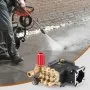 VEVOR Pressure Washer Pump, 3/4" Shaft Horizontal Triplex Plunger, 3300 PSI, 2.5GPM, Replacement Power Washer Pumps Kit with 5 Nozzles, Compatible with Simpson MorFlex 40224, 40225, 40226, Santoprene