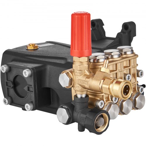 Pressure Washer Pump 1" Shaft Horizontal Triplex Plunger 4400 PSI 4.4GPM