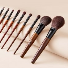 VEVOR 9PCS Makeup Brush Set for Foundation Blending Eyeshadow with Soft Bristles