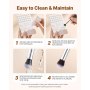 VEVOR 34PCS Makeup Brush Set for Foundation Blending Eyeshadow with Soft Bristle