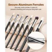 VEVOR 15PCS Makeup Brush Set for Foundation Blending Eyeshadow with Soft Bristle