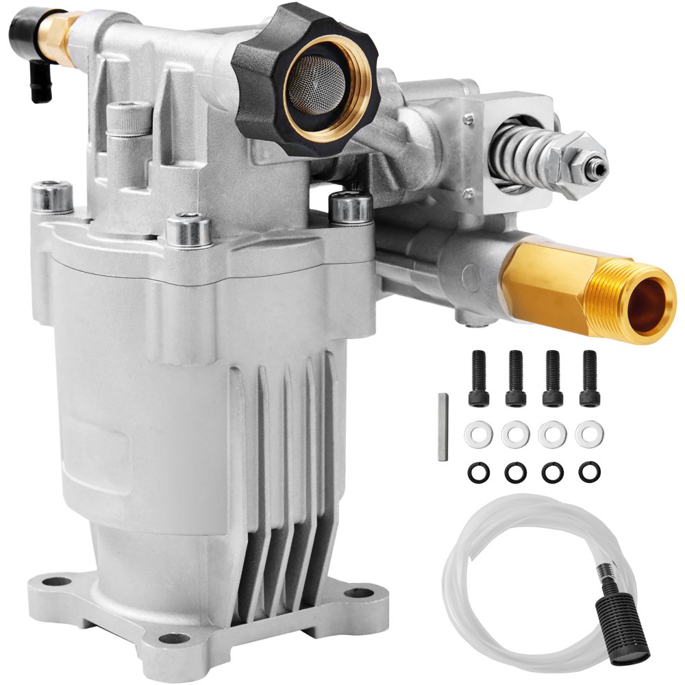 VEVOR Pressure Washer Pump, 3/4 Shaft Horizontal, 3400 PSI, 2.5 GPM,  Replacement Power Washer Pumps Kit, Parts Washer Pump, Compatible with  Honda