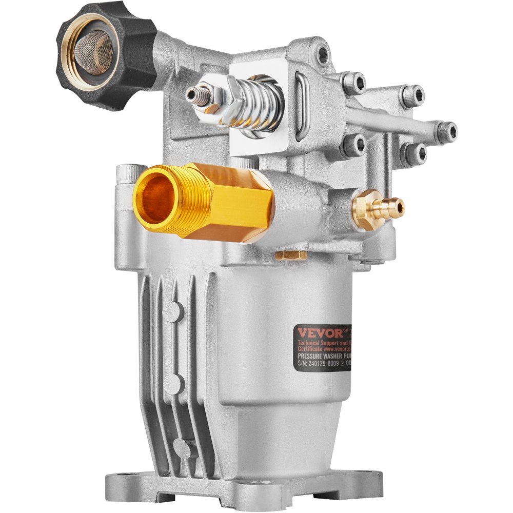 VEVOR Pressure Washer Pump, 19 mm Shaft Horizontal, 3400 PSI, 2.5GPM, Replacement Power Washer Pumps Kit, Parts Washer Pump, Compatible with Honda, Simpson, RYOBI, Briggs & Stratton, Subaru, Craftsman