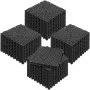 VEVOR Interlocking Tile 50PCS Black, Drainage Tiles 12" x 12" Splicing, Soft PVC Interlocking Drainage Floor Tiles, Non-Slip Drainage Holes for Restroom, Bathroom, Kitchen, Pool, Wet Areas