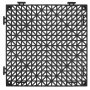 Azulejos entrelazados VEVOR, 55 unidades, negros, de drenaje, 30 x 30 cm, empalme, de PVC blando, con orificios de drenaje antideslizantes para baños, cocinas, piscinas y zonas húmedas.
