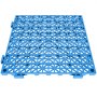 VEVOR Modular Interlocking Cushion, 55 Pack 30 x 30 cm Splicing Drainage Mats, Soft PVC Interlocking Drainage Floor Tiles, Non-Slip Drainage Holes for Restroom, Bathroom, Kitchen, Pool, Wet Area, Blue