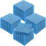 VEVOR Modular Interlocking Cushion, 55 Pack 30 x 30 cm Splicing Drainage Mats, Soft PVC Interlocking Drainage Floor Tiles, Non-Slip Drainage Holes for Restroom, Bathroom, Kitchen, Pool, Wet Area, Blue