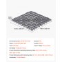 VEVOR Modular Interlocking Cushion 50 Pack Splicing Drainage Mats Gray, for Bathrooms Restrooms Pools Kitchens, 300x300 mm Non-Slip PVC Interlocking Floor Tiles, 15 mm Thickened, Easy to Clean