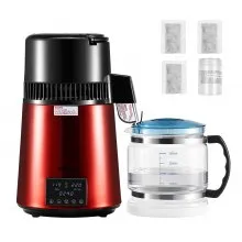 4L Water Distiller Home Countertop Purifier Machine 1750W Stainless Steel Glass