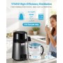 VEVOR Water Distiller, 4L 1.1 Gallon Pure Water Purifier Filter For Home Table Countertop, 1750W Distilled Maker with Glass Pot, Stainless Steel Interior Drinking Machine to Make Clean Waters, Grey