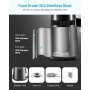 VEVOR Water Distiller, 4L 1.1 Gallon Pure Water Purifier Filter For Home Table Countertop, 1750W Distilled Maker with Glass Pot, Stainless Steel Interior Drinking Machine to Make Clean Waters, Grey