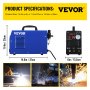VEVOR Plasma Cutter, CUT-60 Plasma Cutting Machine, 60 Amp Arc Dual Voltage 220V Plasma Cutting Machine 16mm Cutting Portable Plasma Welder IGBT Inverter Digital Plasma Welding Machine