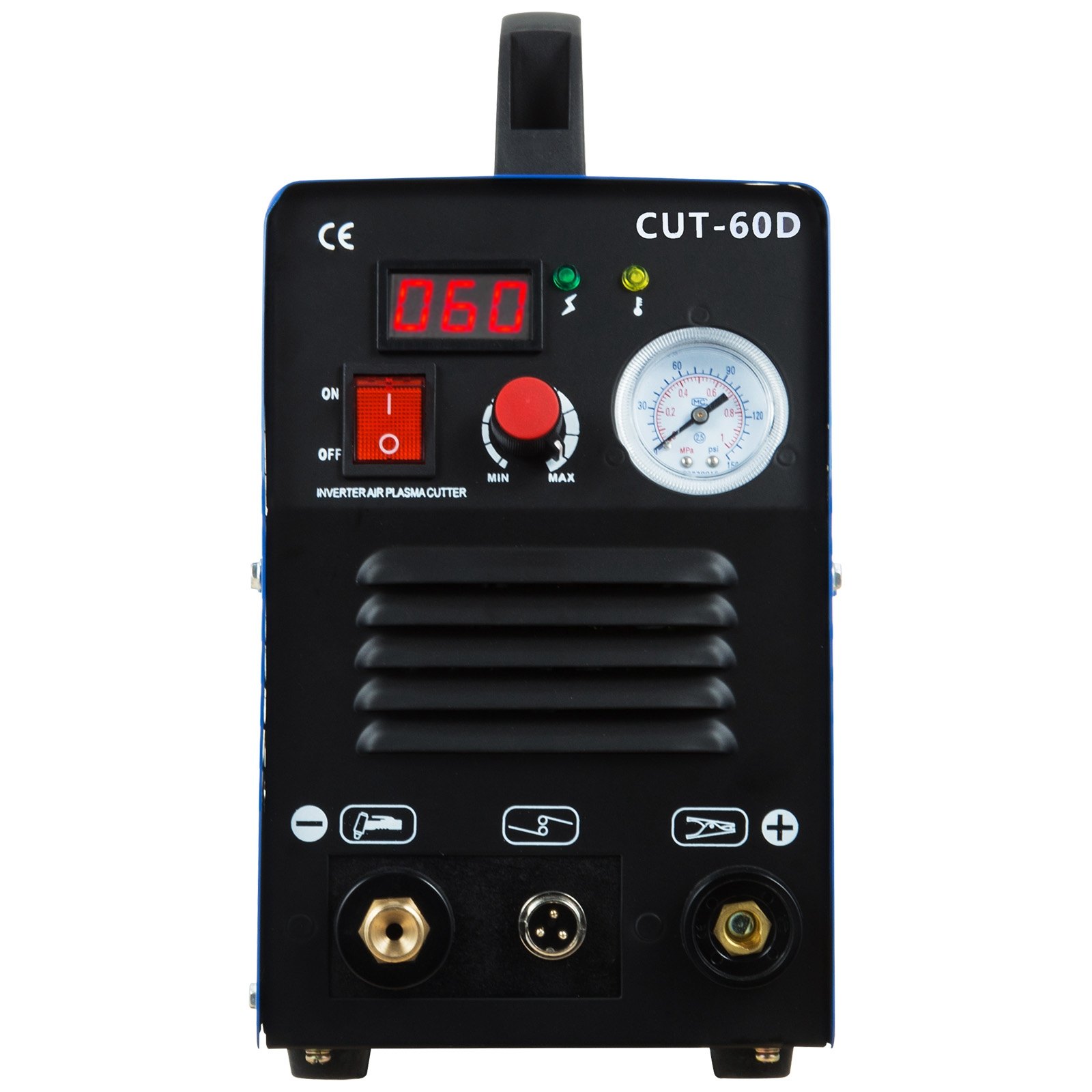 VEVOR Plasma Cutter, CUT-60 Plasma Cutting Machine, 60 Amp Arc Dual Voltage 220V Plasma Cutting Machine 16mm Cutting Portable Plasma Welder IGBT Inverter Digital Plasma Welding Machine