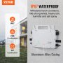 VEVOR Solar Grid Tie Micro Inverter Solar Micro Inverter 800W vanntett IP67, fjernovervåking via app og WIFI