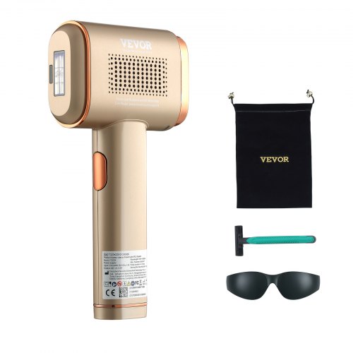 VEVOR IPL Hair Removal, Permanent Hair Removal with Sapphire Ice Cooling System, Painless At-Home Hair Removal Device for Women Men, Auto/Manual Modes, 5 Levels for Body & Face