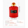 VEVOR Safety Gas Can, 5 Gallon Type I Red Safety Can for Gasoline with Stainless Steel Flame Arrester, Self-Closing Lid, and PE Funnel, Carbon Steel Flammable Storage Container with Ergonomic Handle