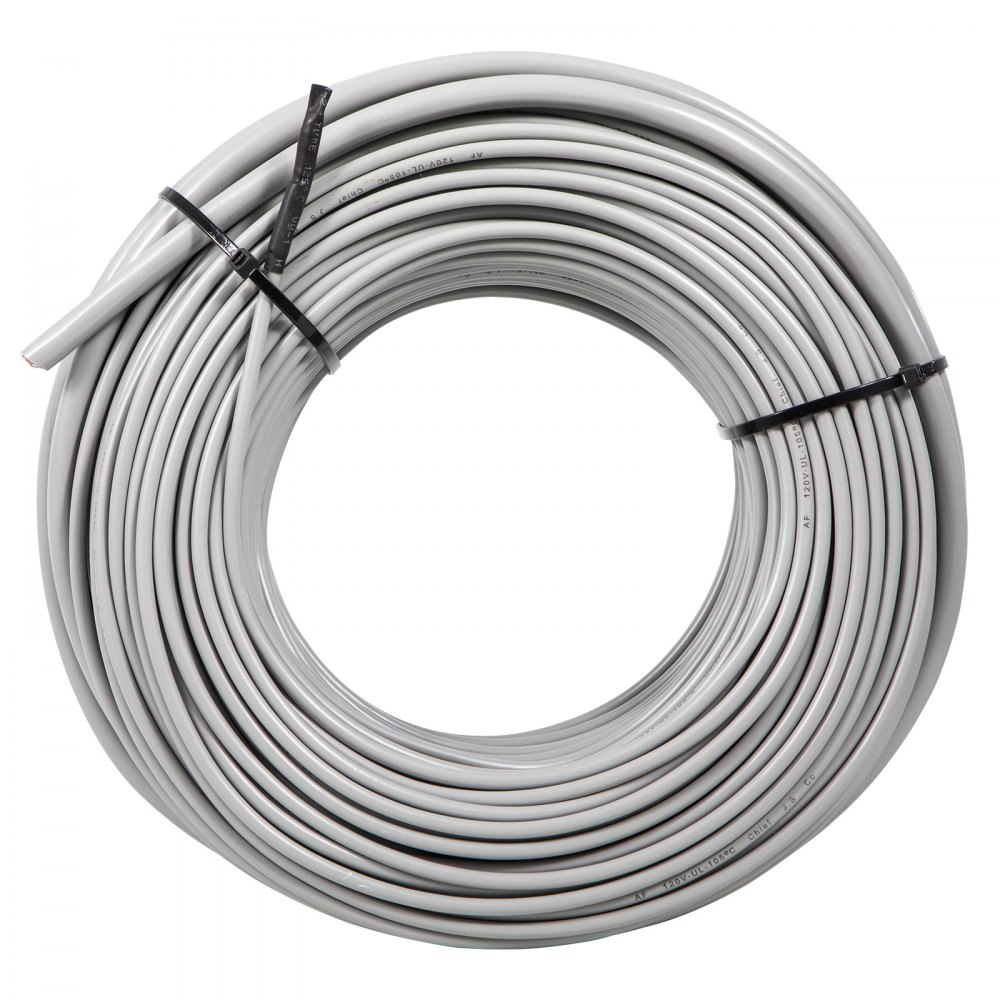 VEVOR Ditra Floor Heating Cable,1425W 120V Floor Tile Heat Cable,372.2 FT Long,112.6 sqft,with Convenient Temperature Control Panel,No Noise or Radiation