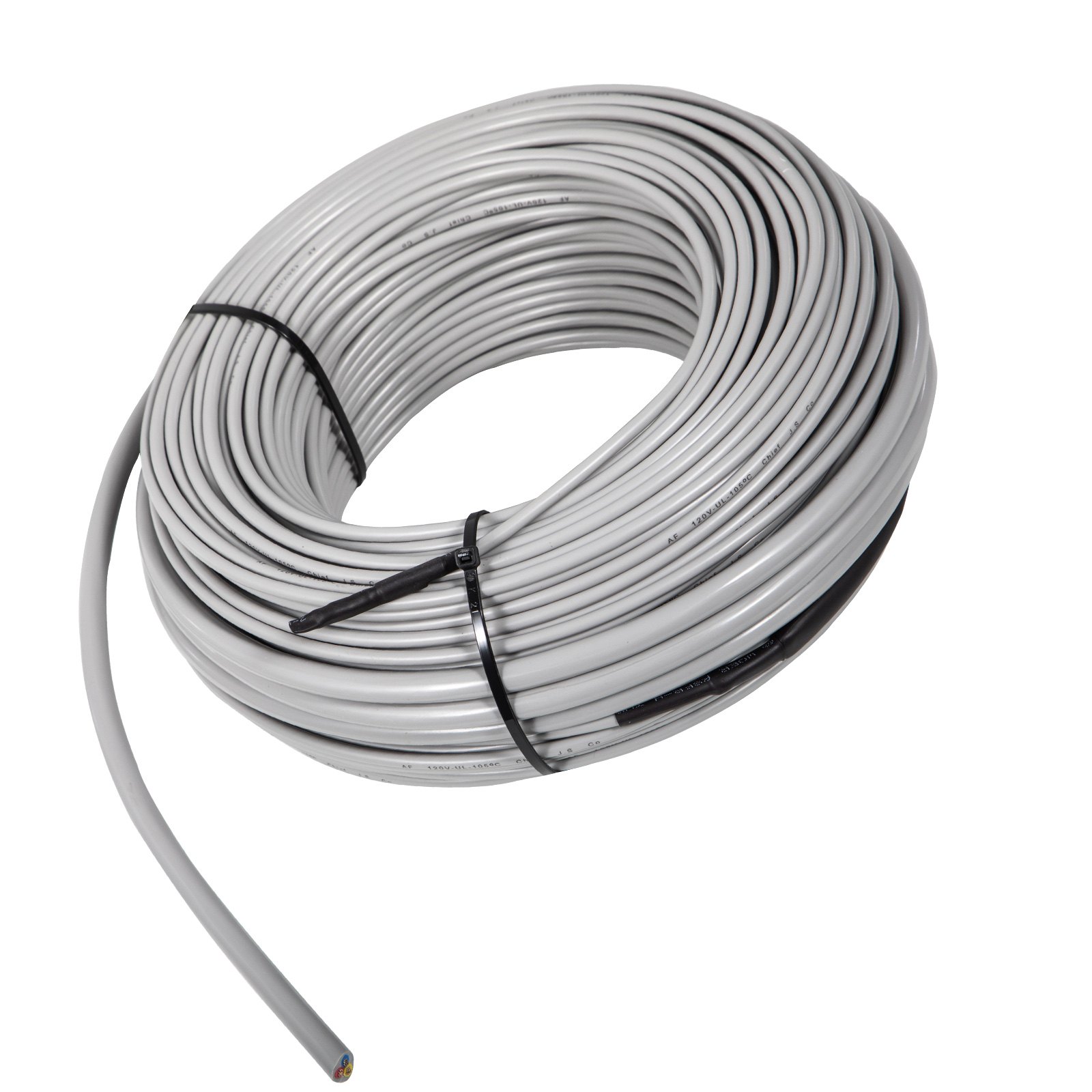 VEVOR Ditra Floor Heating Cable,1425W 120V Floor Tile Heat Cable,372.2 FT Long,112.6 sqft,with Convenient Temperature Control Panel,No Noise or Radiation