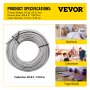 VEVOR Ditra Floor Heating Cable,1630W 240V Floor Tile Heat Cable,425.8 FT Long,128.8 sqft,with Convenient Temperature Control Panel,No Noise or Radiation