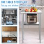 VEVOR 650x457mm Stainless Steel Work Prep Table Commercial Food Prep Table