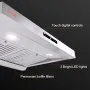 VEVOR Under Cabinet Range Hood, Dual Motors Ductless Kitchen Stove Vent, Stainless Steel Permanent Filter with 3-Speed Exhaust Fan, 2 Baffle Filters, LED Lights, Touch Control Panel, Silver (30 inch)