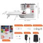 Máquina de coser VEVOR, accesorio de Pedal de mesa de extensión de 12 puntadas para el hogar DIY