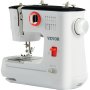 VEVOR Sewing Machine, Portable Sewing Machine for Beginners with 12 Built-in Stitches, Reverse Sewing, Dual Speed Kids Sewing Machine with Extension Table Foot Pedal, Accessory Kit Family Home Travel