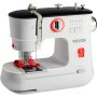 VEVOR Sewing Machine, Portable Sewing Machine for Beginners with 12 Built-in Stitches, Reverse Sewing, Dual Speed Kids Sewing Machine with Extension Table Foot Pedal, Accessory Kit Family Home Travel