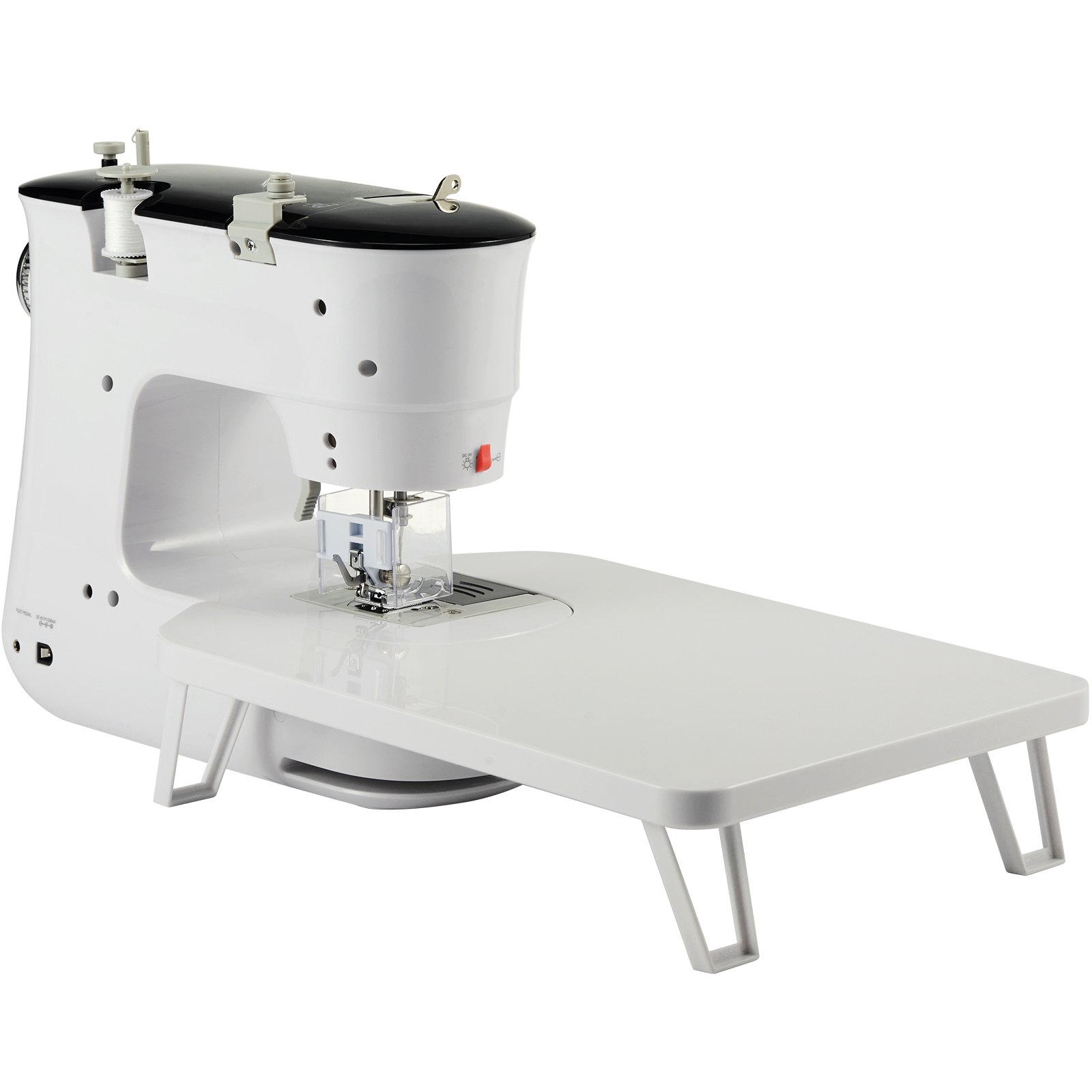 VEVOR Sewing Machine, Portable Sewing Machine for Beginners with 12 Built-in Stitches, Reverse Sewing, Dual Speed Kids Sewing Machine with Extension Table Foot Pedal, Accessory Kit Family Home Travel