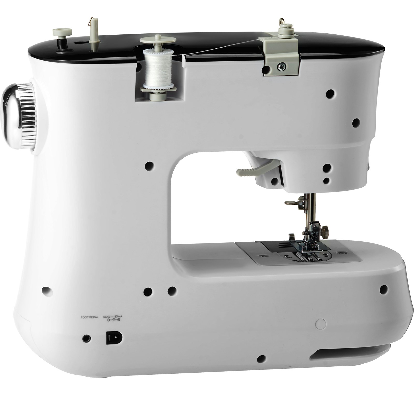 VEVOR Sewing Machine, Portable Sewing Machine for Beginners with 12 Built-in Stitches, Reverse Sewing, Dual Speed Kids Sewing Machine with Extension Table Foot Pedal, Accessory Kit Family Home Travel