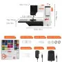 VEVOR Máquina de coser, máquina de coser portátil para principiantes con 38 puntadas integradas y costura inversa, máquina de coser de doble velocidad con pedal de mesa de extensión, kit de accesorios para viajes en casa familiar