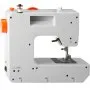 VEVOR Máquina de coser, máquina de coser portátil para principiantes con 38 puntadas integradas y costura inversa, máquina de coser de doble velocidad con pedal de mesa de extensión, kit de accesorios para viajes en casa familiar