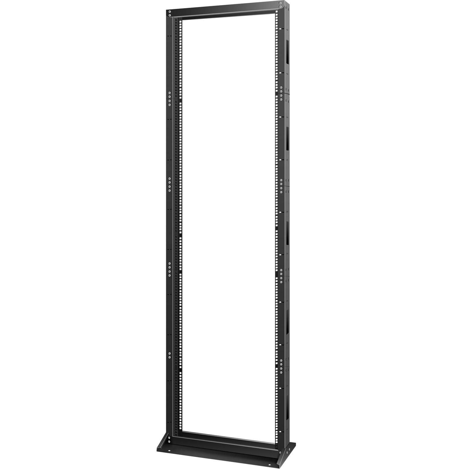VEVOR Server Rack, 45U Open Frame Rack, 2-Post IT Server Network Relay Rack, 19 Inch Server/Audio Network Equipment Rack Cold Rolled Steel, Heavy Duty Threaded Rack, Holds Network Servers & AV Gear