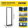 VEVOR Server Rack, 45U Open Frame Rack, 2-Post IT Server Network Relay Rack, 23 Inch Server/Audio Network Equipment Rack Cold Rolled Steel, Heavy Duty Threaded Rack, Holds Network Servers & AV Gear