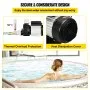 VEVOR Swimming 0.5HP 550W SPA 325 L/Min Hot Tub Water Circulation Pump Above Ground Pool and Whirlpool Bath, Black