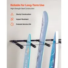 VEVOR Surfboard Wall Mount 5 Tiers Vertical Surfboard Rack for Storage & Display