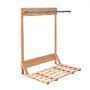VEVOR Vertical Surfboard Stand, 4 Tiers Wooden Surfboard Rack for Storage and Display, Freestanding Board Stand Organizer, Surf Board Holder for Wakeboards, Snowboards, Kiteboards, Shortboard, Skis