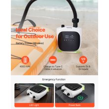 Paddle Board Pump Rechargeable Battery-Powered 20PSI Electric SUP Air Pump