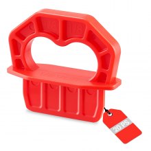 VEVOR 20-Pack 1/8 Inch Deck Board Spacers, Bright Red Gap Jig Rings for Easily Spotting, Easy Pull, ABS Decking Jig Spacing Tool for Composite, PVC, Hardwood, Pressure-Treated Planks, Terrace, Garden