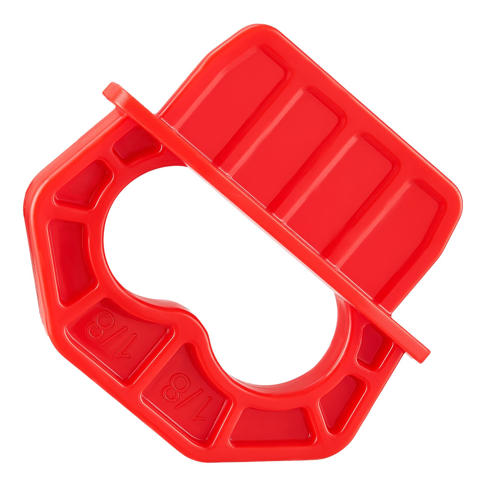 VEVOR 20-Pack 1/8 Inch Deck Board Spacers, Bright Red Gap Jig Rings for Easily Spotting, Easy Pull, ABS Decking Jig Spacing Tool for Composite, PVC, Hardwood, Pressure-Treated Planks, Terrace, Garden