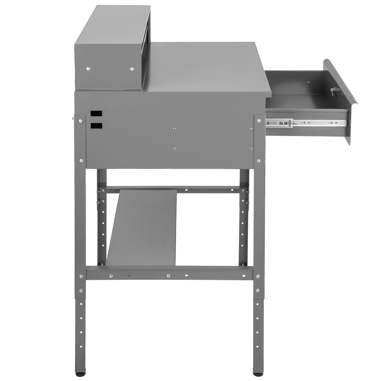 VEVOR Steel Office Desk Standing Height Adjustable Flat Top Desk Computer Table